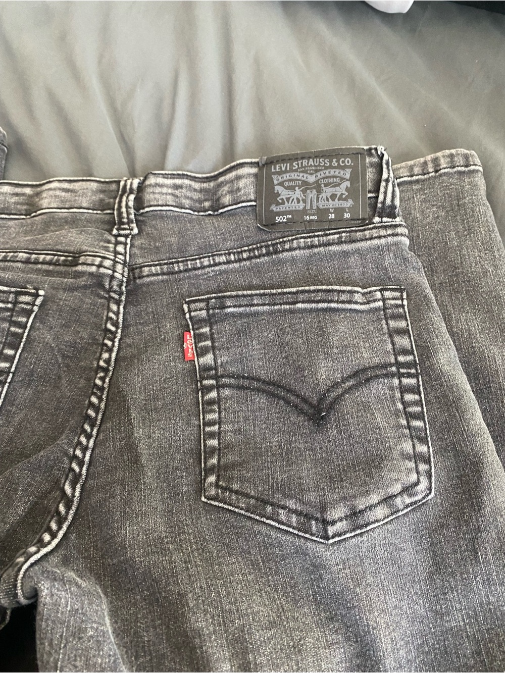 Levi's Men's Slim Straight Washed Gray Jeans